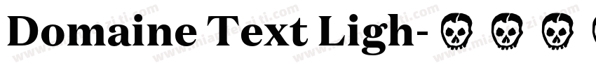 Domaine Text Ligh字体转换
